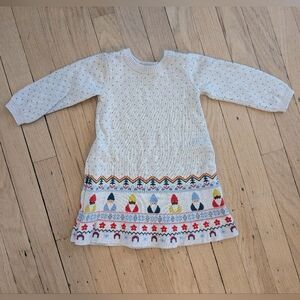 Hanna Andersson Gnome Sweater Dress, Size 18-24m